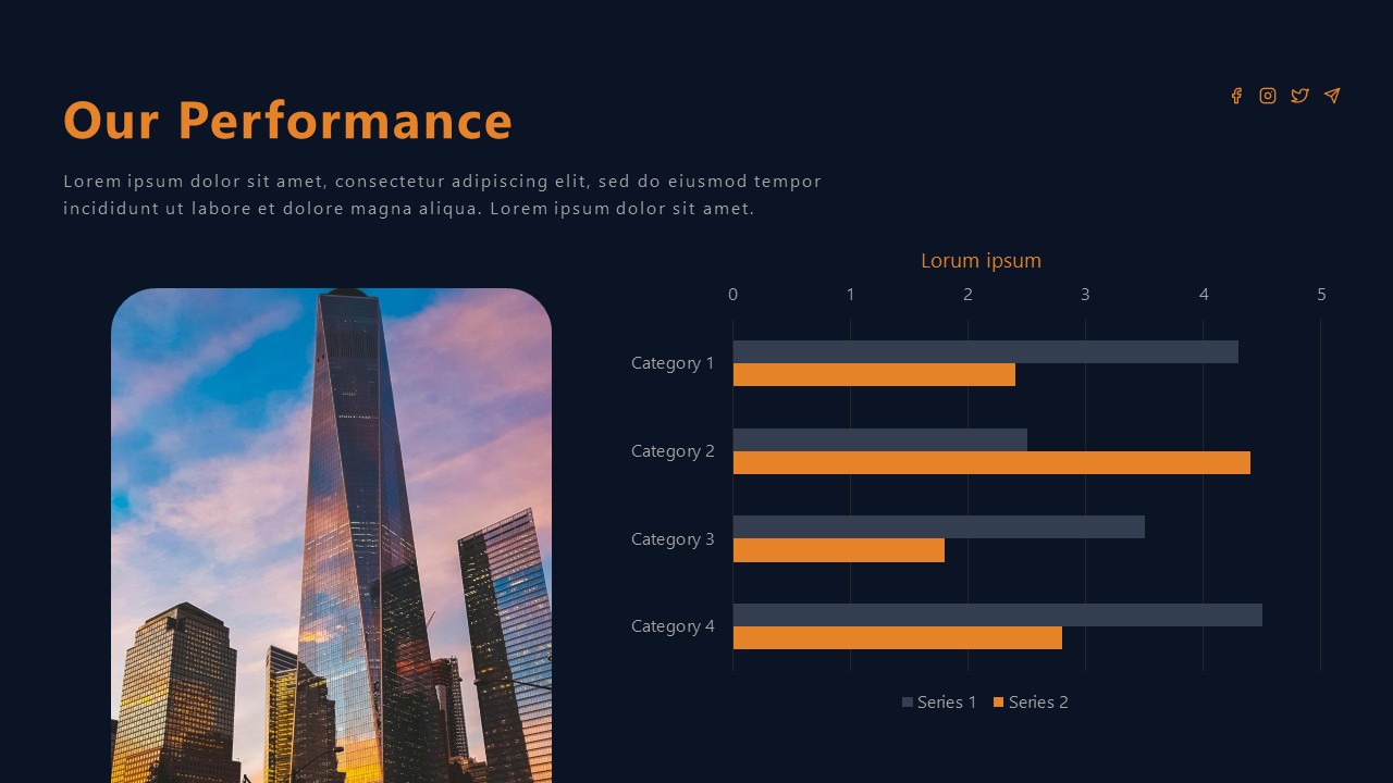 Our Performance PowerPoint Slide
