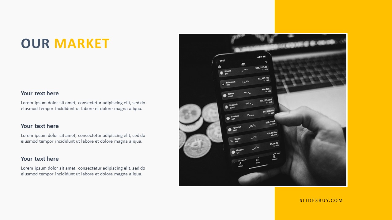 Our Market PowerPoint Slide