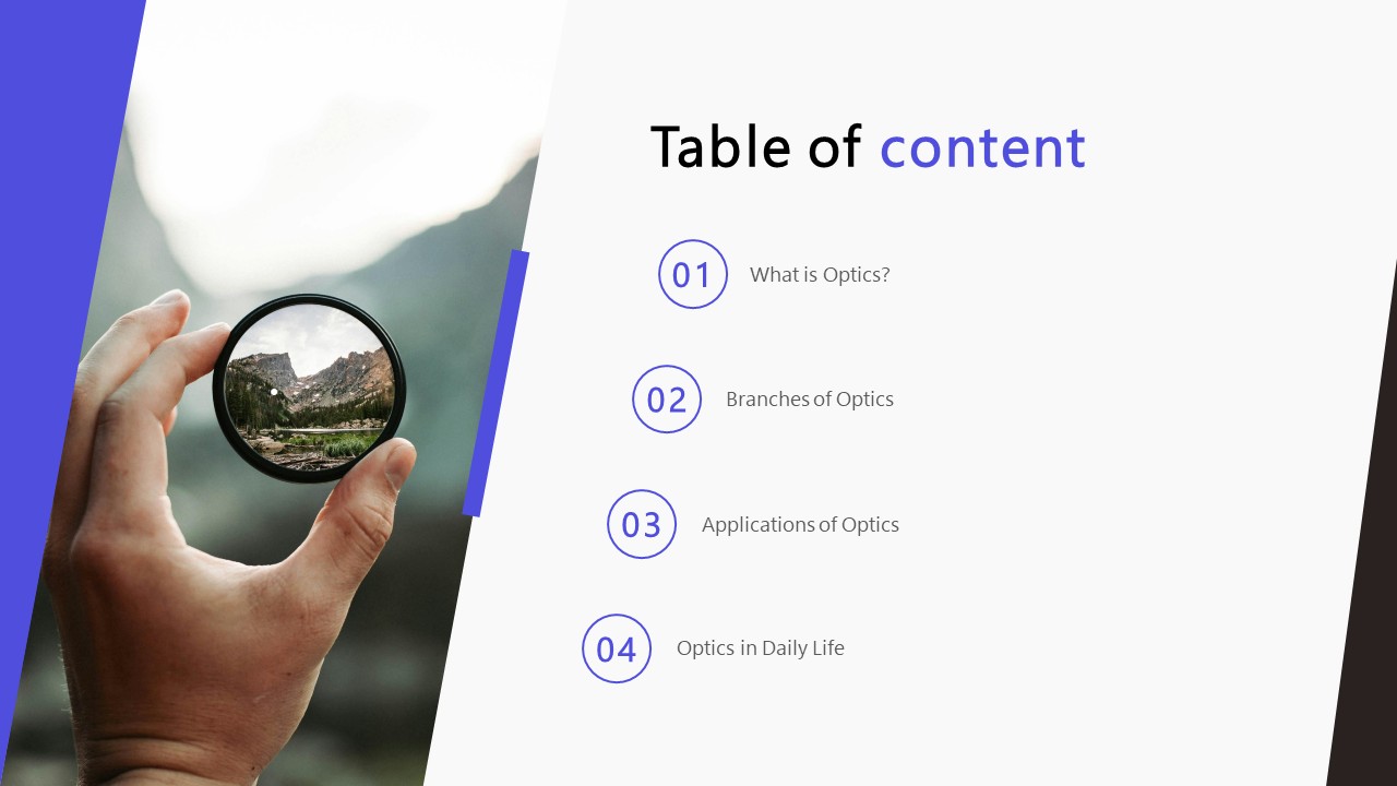 Table of Contents PowerPoint Slide