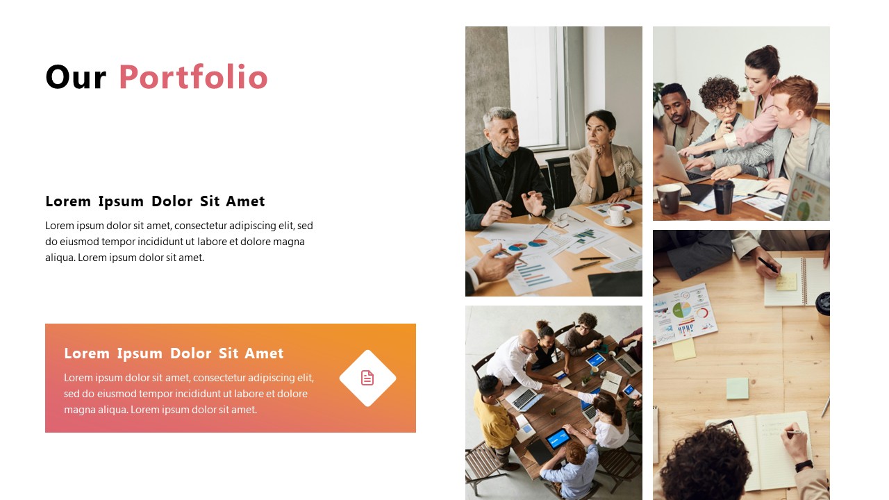 Our Portfolio PowerPoint Template - S1080