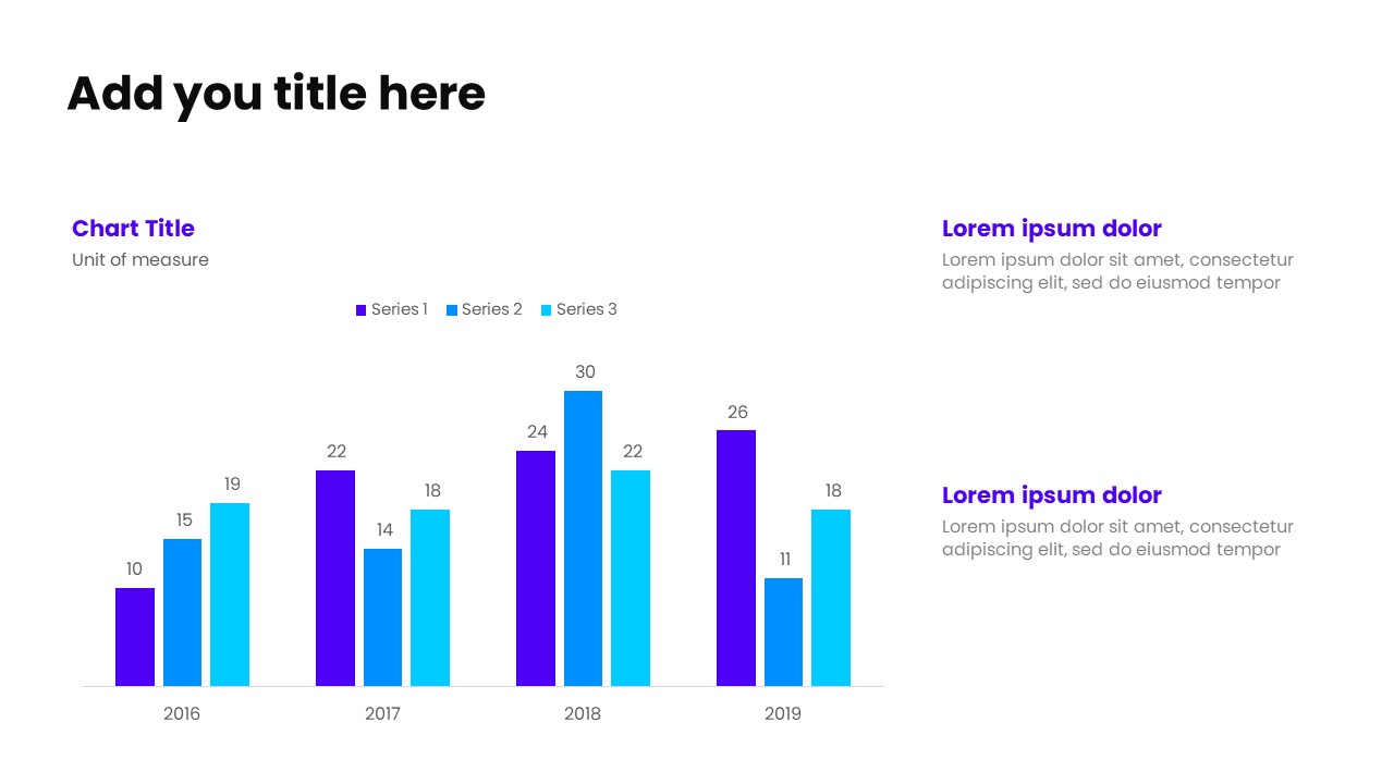 Clustered Chart PowerPoint Template