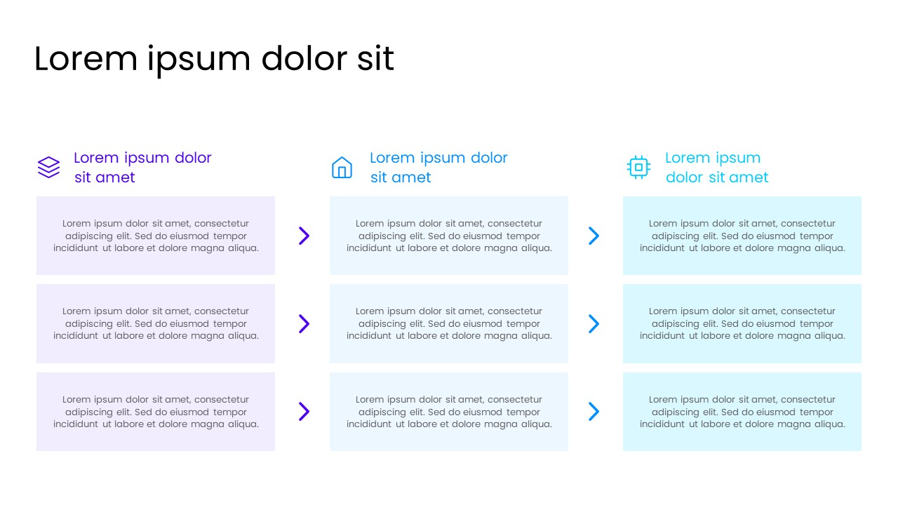 3-Step Process PowerPoint Template - S1208