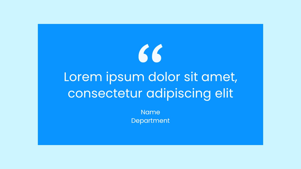 Quote PowerPoint Slide Template