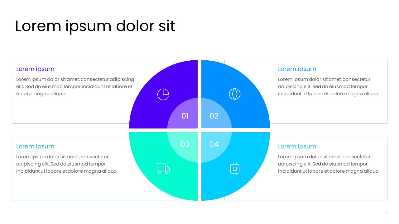 4-Step Circular Process PowerPoint Template