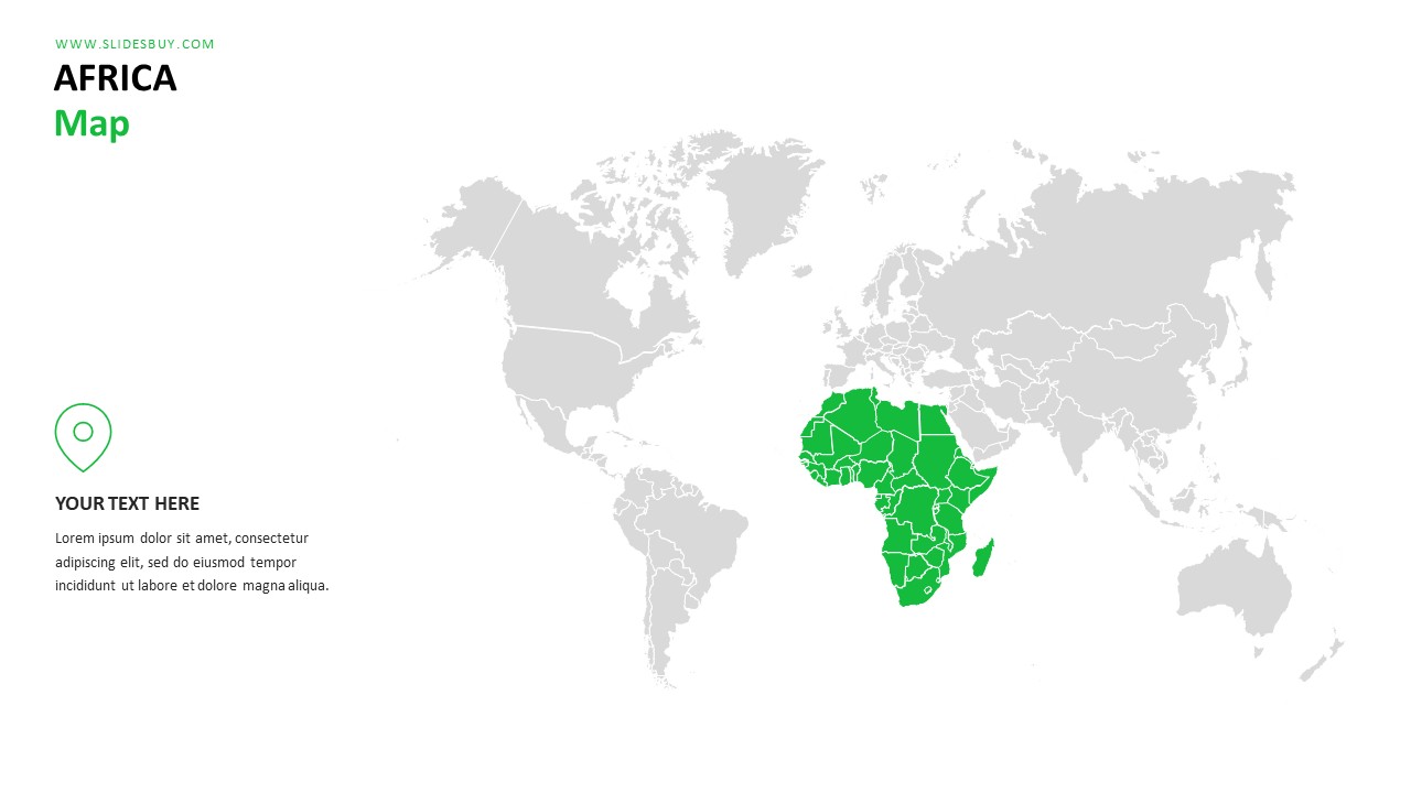 Africa Map PowerPoint Template