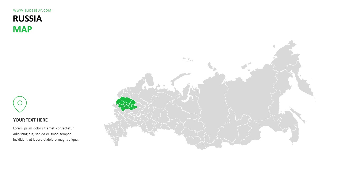 Russia Map PowerPoint Template