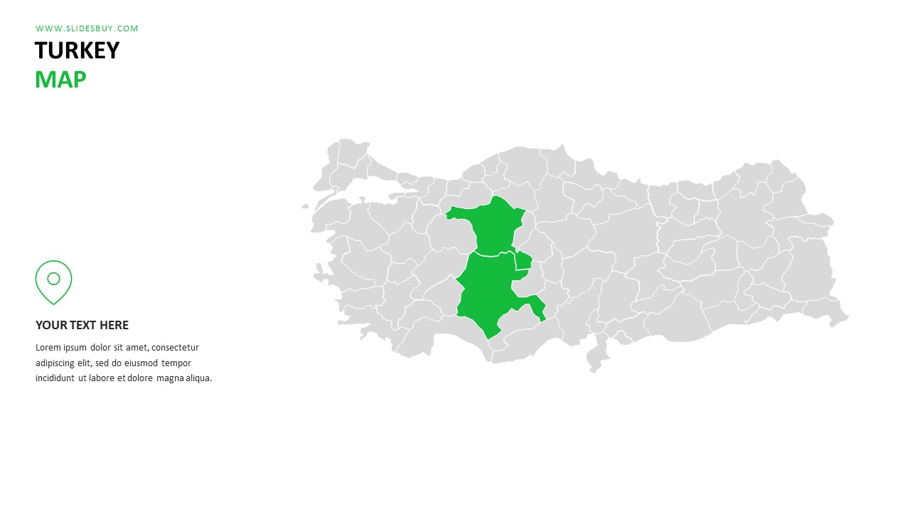 Turkey Map PowerPoint Template