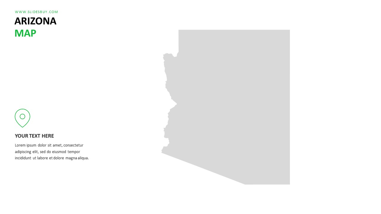 ARIZONA Map PowerPoint Template
