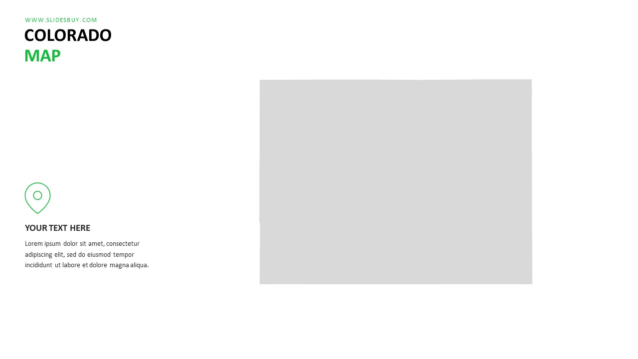 COLORADO Map PowerPoint Template