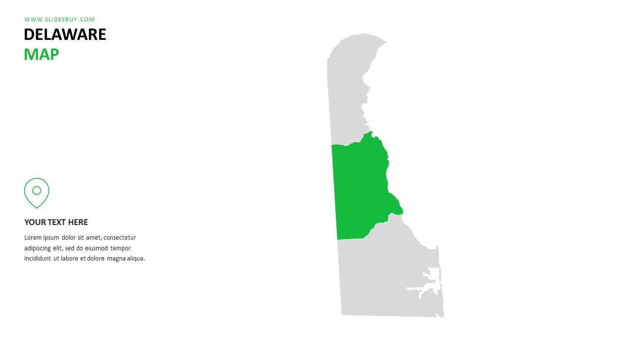 DELAWARE Map PowerPoint Template