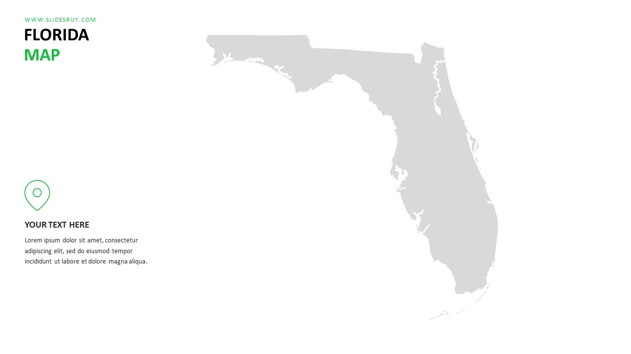 FLORIDA Map PowerPoint Template