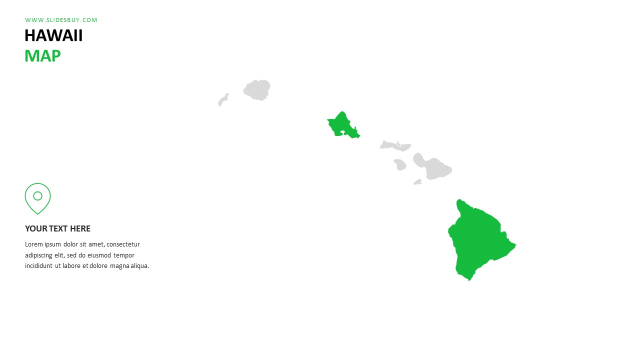 HAWAII Map PowerPoint Template