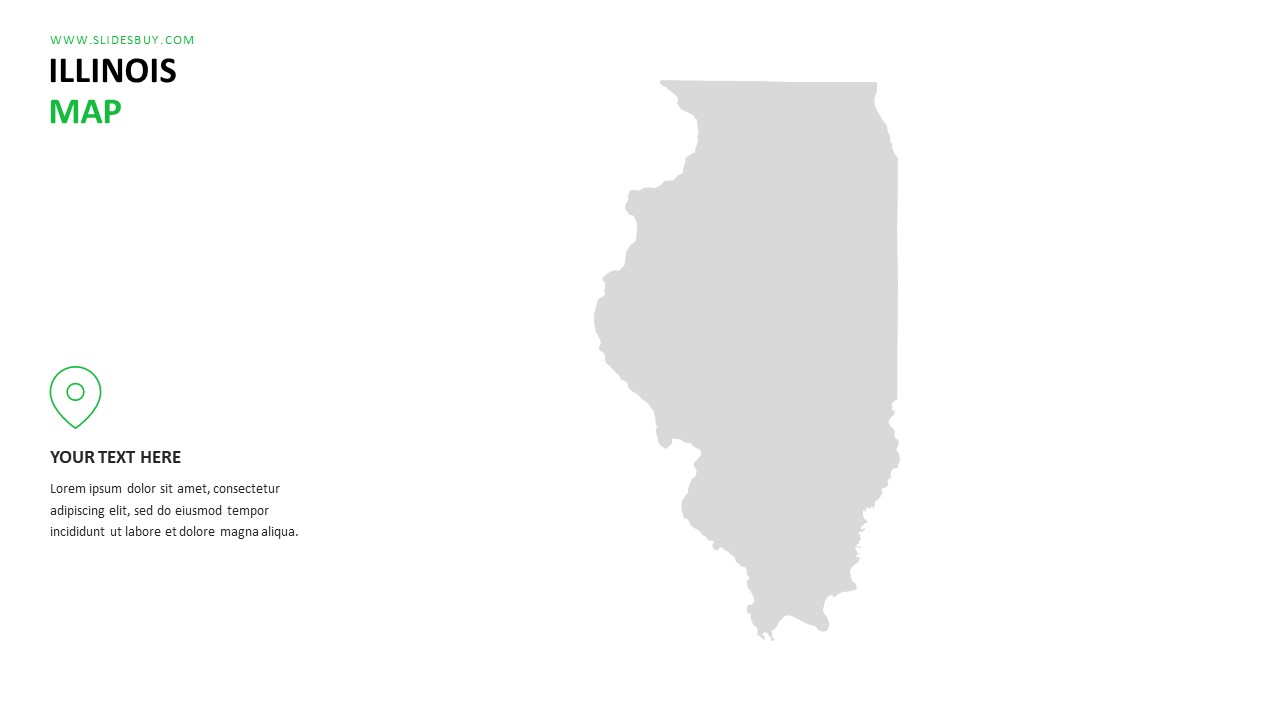 ILLINOIS Map PowerPoint Template