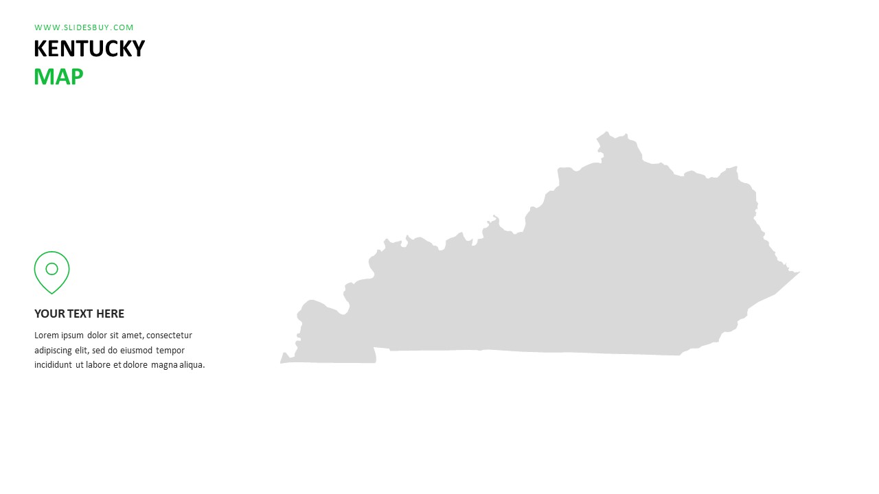 KENTUCKY Map PowerPoint Template