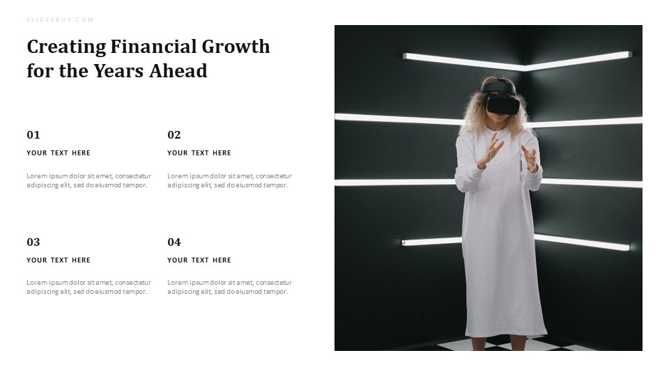 Financial Growth PowerPoint Slide Template